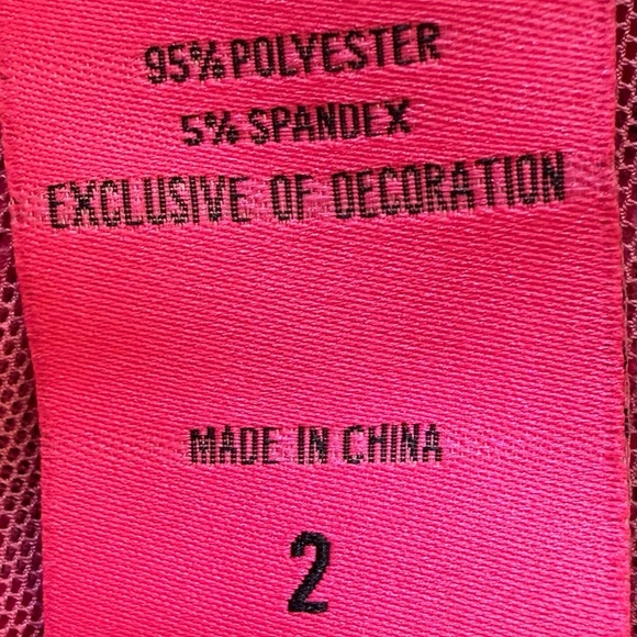 Betsy Jonson Torrid Collab Pink Mesh Long Sleeve Tie Front Print Kimono Size 2 - Picture 12 of 12